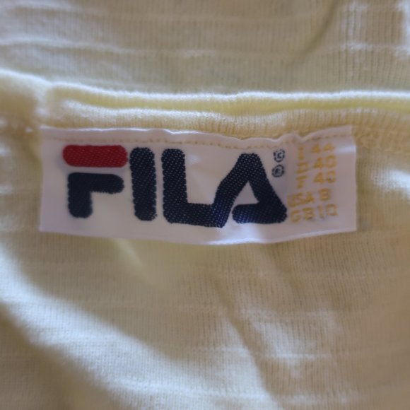 Womens Fila Light Yellow Tank Top 8 * - Picture 9 of 11